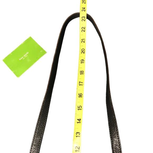 KATE Spade Black Leather Crossbody Bag Retro Classic - Picture 15 of 16